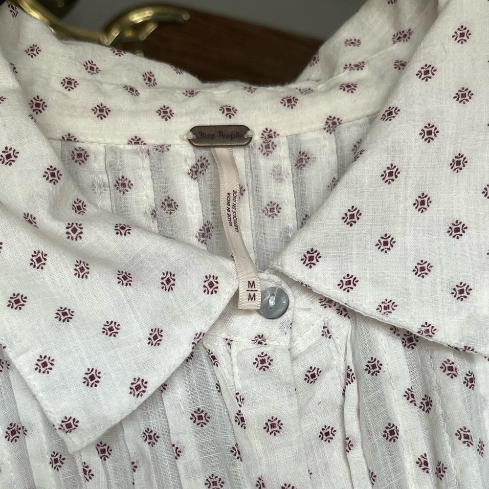 Free People Cream Ruffle Mini Dress - Picture 3 of 5